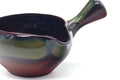 Tezumi — Japanese Yuzamashi - Green Glazed Water Cooler - 355ml — closeup of the foot