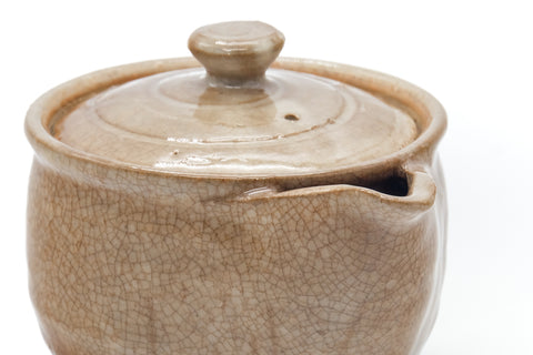 Japanese Hohin - Beige Hagi Handleless Teapot - 165ml