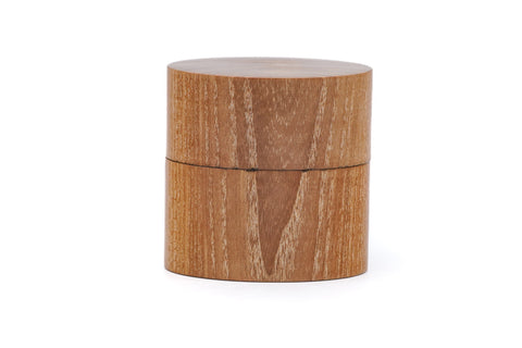 Japanese Nakatsugi - Gold Mulberry Wood Usuchaki Tea Caddy