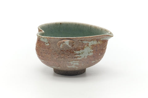 Japanese Katakuchi - Heart-shaped Brown Grey Water Cooler - 145ml