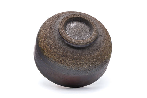 Japanese Matcha Bowl - 難波総城 Namba Sōjō - Textured Bizen-yaki Chawan