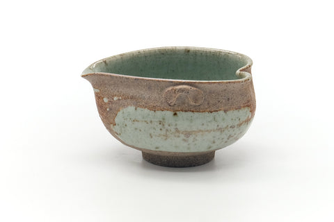 Japanese Katakuchi - Heart-shaped Brown Grey Water Cooler - 145ml