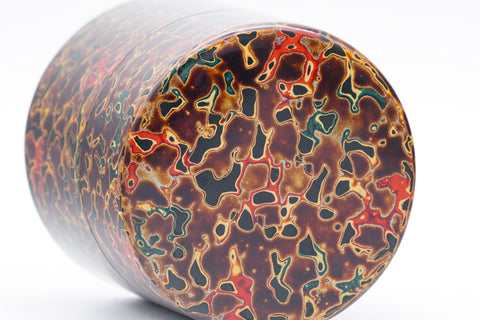 Japanese Chazutsu - 唐塗 Kara-nuri Urushi Lacquer Canister