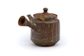 Tezumi — Japanese Kyusu - Faceted Nerikomi Tokoname Teapot - 250ml — side view showing the spout