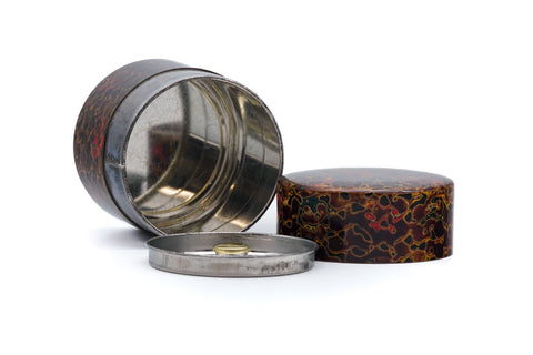 Japanese Chazutsu - 唐塗 Kara-nuri Urushi Lacquer Canister