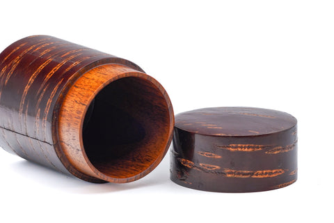 Japanese Chazutsu - Kabazaiku Cherry Bark Tea Canister with Scoop