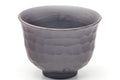 Tezumi — Japanese Teacup - Diamond Cut Banko Yunomi - 80ml — tipped to show the interior