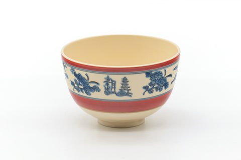 Japanese Matcha Bowl - Floral Traditional Kyo-yaki Chawan - 400ml