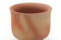 Hidasuki Bizen yunomi, side view emphasising the straight-walled cup form and hidasuki streaks