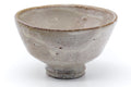 Larger front view of the chawan showing the ido form and high foot.