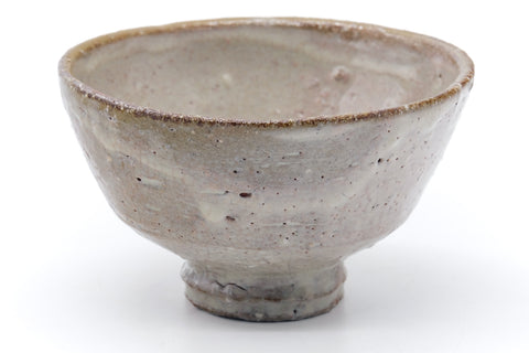 Larger front view of the chawan showing the ido form and high foot.