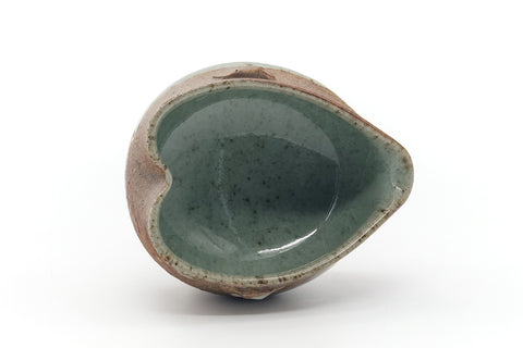 Japanese Katakuchi - Heart-shaped Brown Grey Water Cooler - 145ml