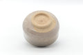 Underside of the chawan showing the spiral foot.
