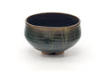 Tezumi — Japanese Matcha Bowl - Brown Yellow Speckled Drip-Glazed Chawan — front view
