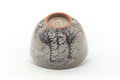 Tezumi — Japanese Matcha Bowl - Grey Black Egret Seigaiha Chawan - 400ml — top-down view of the interior
