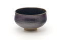 Tezumi — Japanese Matcha Bowl - Brown Yellow Speckled Drip-Glazed Chawan — front view from another angle