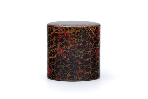 Japanese Chazutsu - 唐塗 Kara-nuri Urushi Lacquer Canister