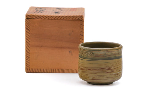 Japanese Teacup - Nerikomi Tokoname Yunomi - 80ml