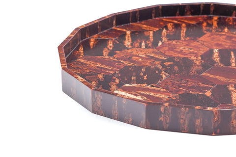 Kabazaiku Maru-bon - 16-sided Wooden Cherry Bark Tray
