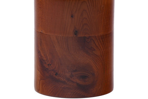 Japanese Chazutsu - Vintage Keyaki Zelkova Wooden Tea Canister