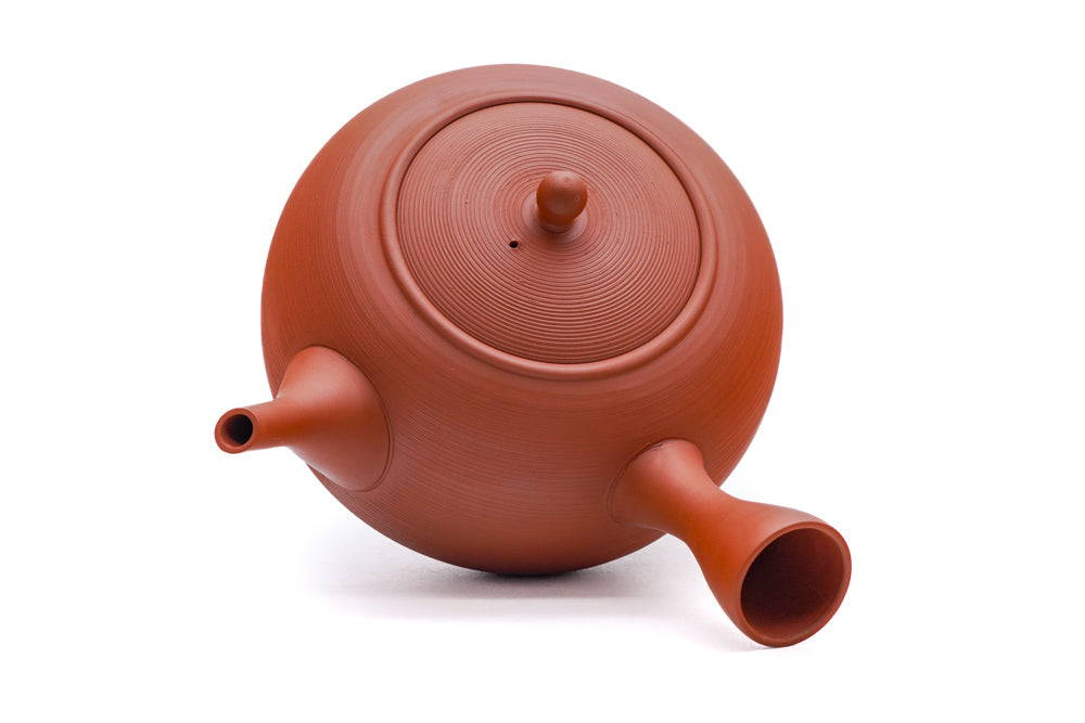 Japanese Kyusu - 玉光 Gyokko Kiln - Enormous Red Shudei Tokoname Teapot - 900ml