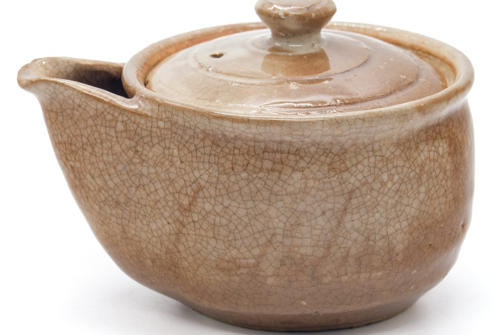 Japanese Hohin - Beige Hagi Handleless Teapot - 165ml