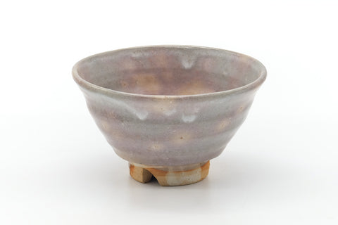 Japanese Matcha Bowl - Grey Pink Gohonte Hagi Chawan - 200ml