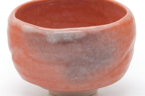 Japanese Matcha Bowl - Red Black Glazed Aka-raku Chawan - 250ml