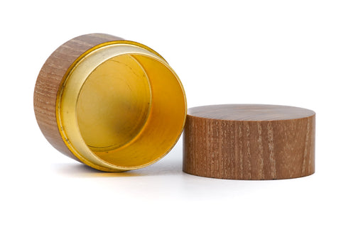Japanese Nakatsugi - Gold Mulberry Wood Usuchaki Tea Caddy