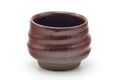 Tezumi — Japanese Teacup - Plump Spiraling Guinomi - 50ml — tipped to show the interior
