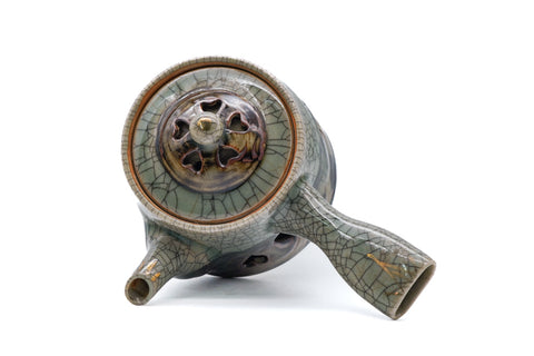 Japanese Tea Set - Obori Soma-yaki Kyusu and 5 Yunomi