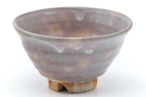 Japanese Matcha Bowl - Grey Pink Gohonte Hagi Chawan - 200ml