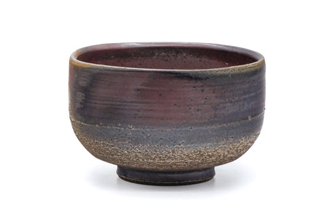 Japanese Matcha Bowl - 難波総城 Namba Sōjō - Textured Bizen-yaki Chawan