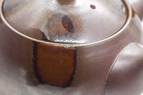 Tezumi — Japanese Kyusu - Banko-yaki Ceramic Teapot - 250ml — side profile showing the spout and handle