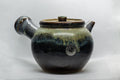 Tezumi — Japanese Kyusu - Large Koishiwara-yaki Ceramic Teapot - 525ml — side view with the lid and side handle