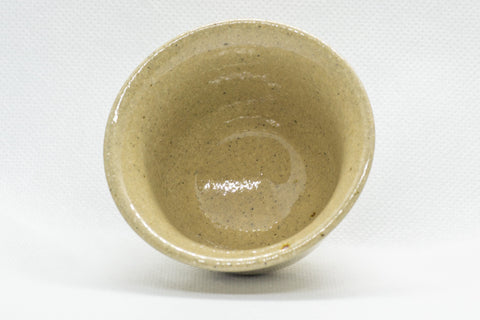 Japanese Teacups - Set of 3 Beige Floral Yunomi - 55ml