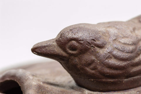 Japanese Kyusu - 萬古焼 Birds Perched Octagonal Banko-yaki Debeso Teapot - 290ml