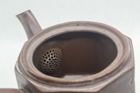 Japanese Kyusu - 萬古焼 Birds Perched Octagonal Banko-yaki Debeso Teapot - 290ml