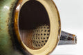 Tezumi — Japanese Kyusu - Large Koishiwara-yaki Ceramic Teapot - 525ml — side view showing the spout
