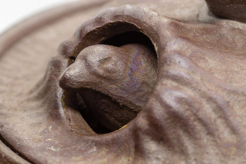 Japanese Kyusu - 萬古焼 Birds Perched Octagonal Banko-yaki Debeso Teapot - 290ml