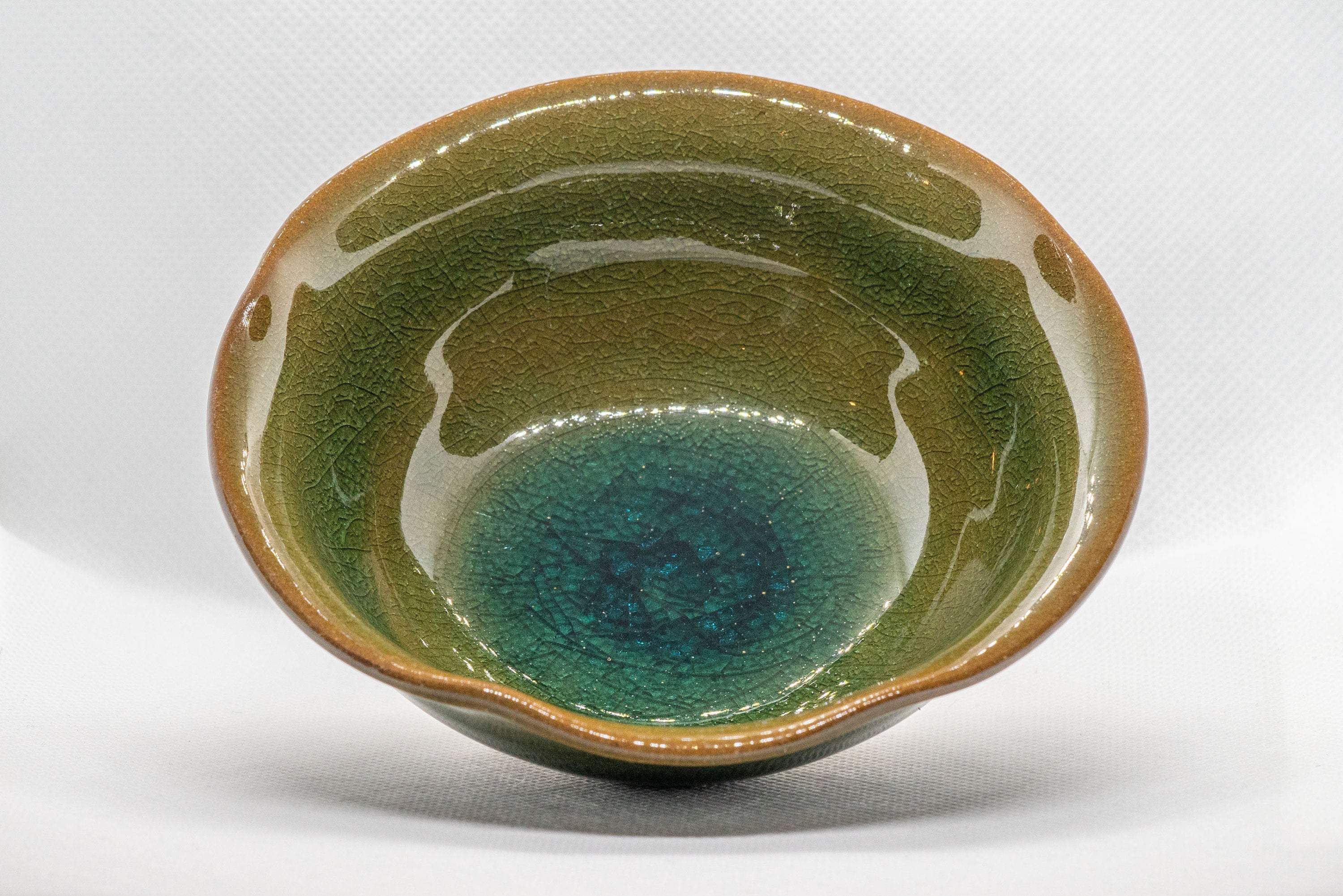 Japanese Bowl - Small Three Feet Bowl with Ash Glaze - Tezumi
