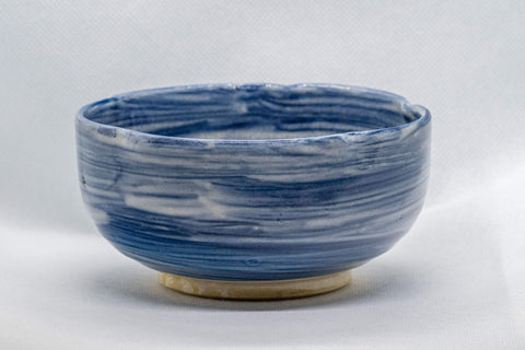 Japanese Matcha Bowl - Plum Blossoms Hantsutsu-gata Chawan - 350ml