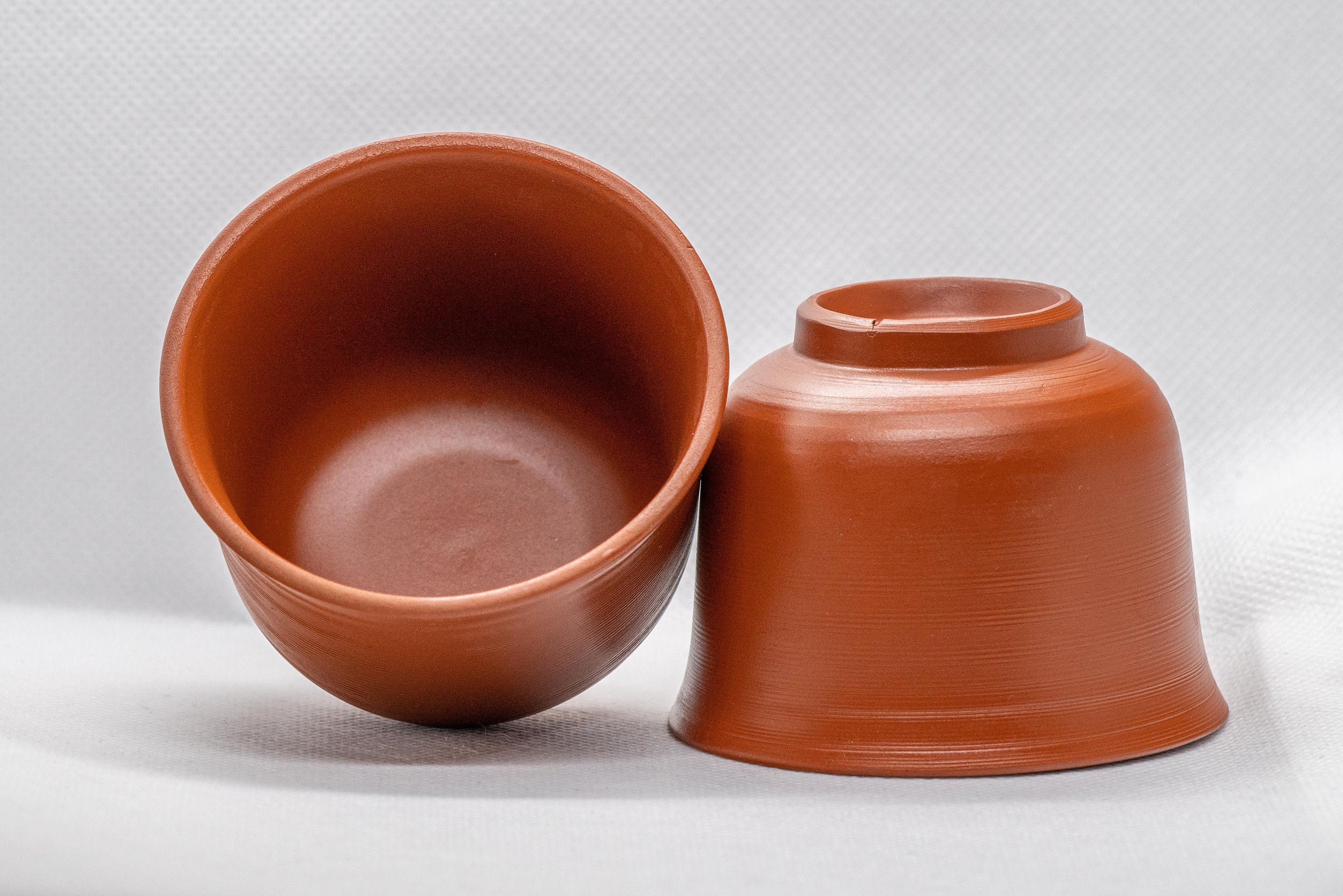 Japanese Teacups - Set of 2 Plum Blossom Tokoname-yake Yunomi - 100ml