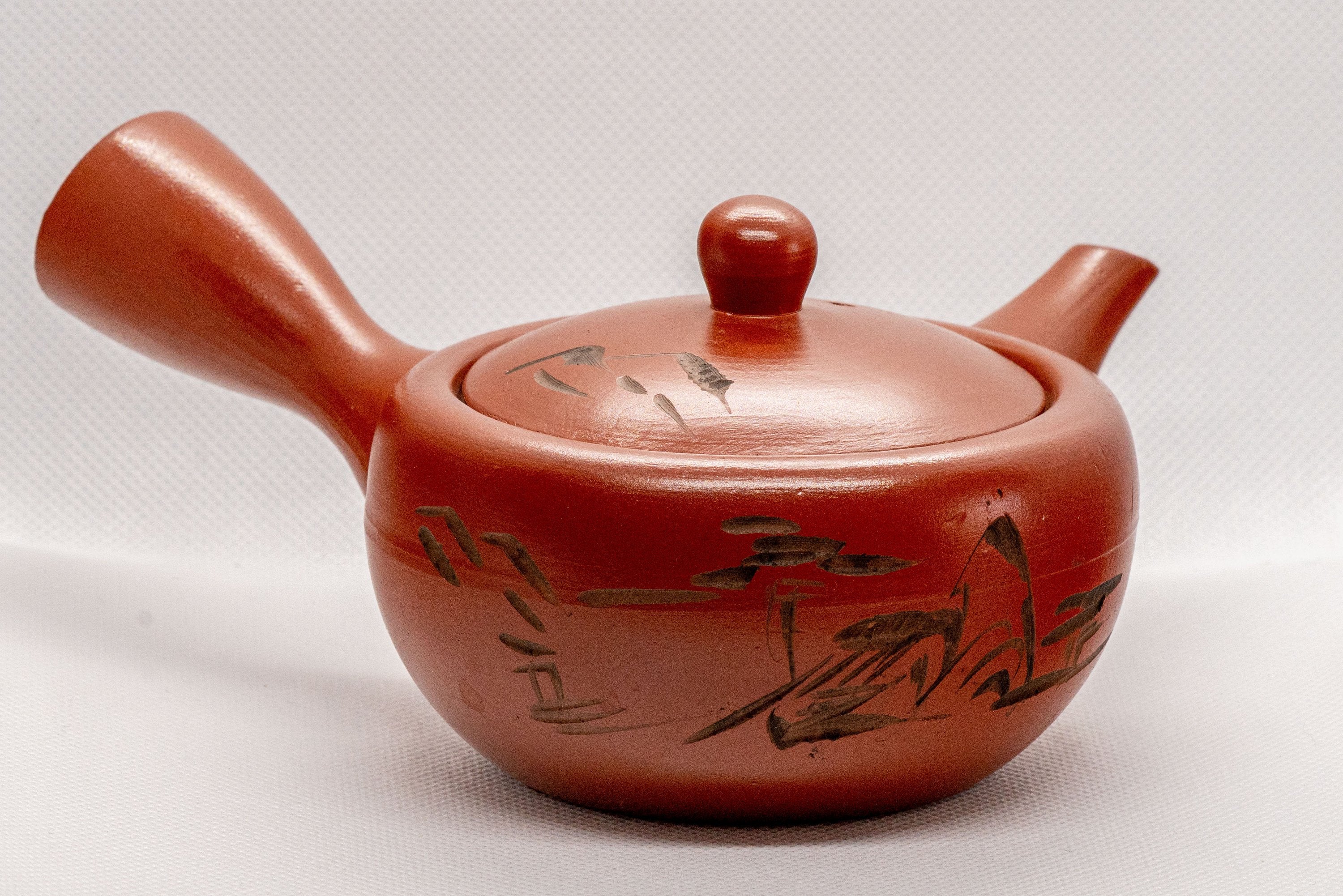 Japanese Kyusu - Tokoname-yaki Ceramic Teapot with Mesh Strainer - 225ml
