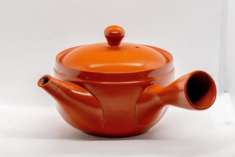 Japanese Kyusu - いわ多 Red Shudei Tokoname-yaki Ceramic Teapot - 275ml