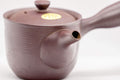 Japanese Kyusu - Tall Banko-yaki Ceramic Teapot - 170ml - three-quarter angled view of the body and handle