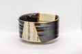 Japanese Matcha Bowl - Hantsutsu-gata Oribe Chawan - 250ml - lower side view of the matcha bowl