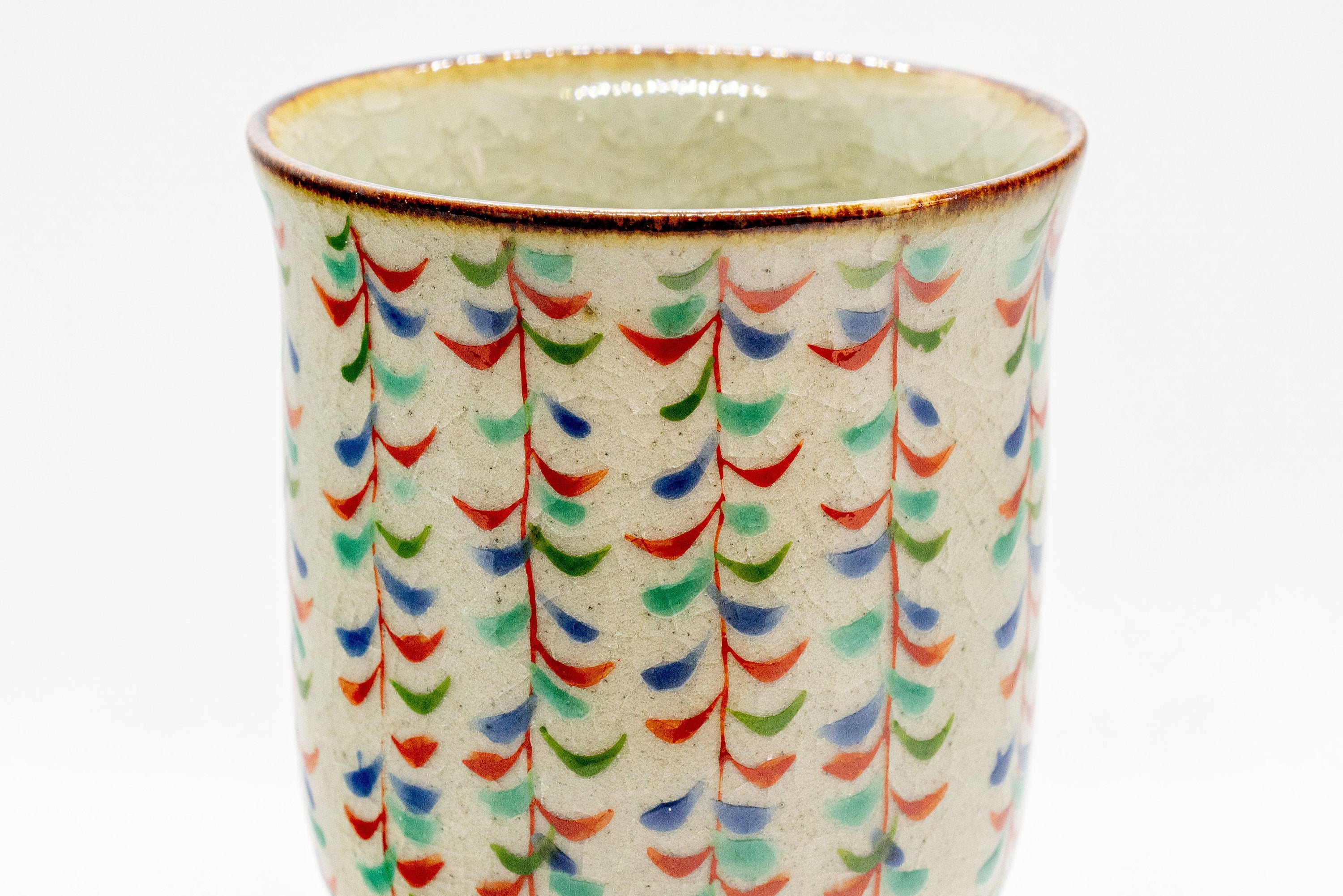 Tezumi Shibukusa-yaki Tsutsu-gata Yunomi Teacup - Thumbnail 3
