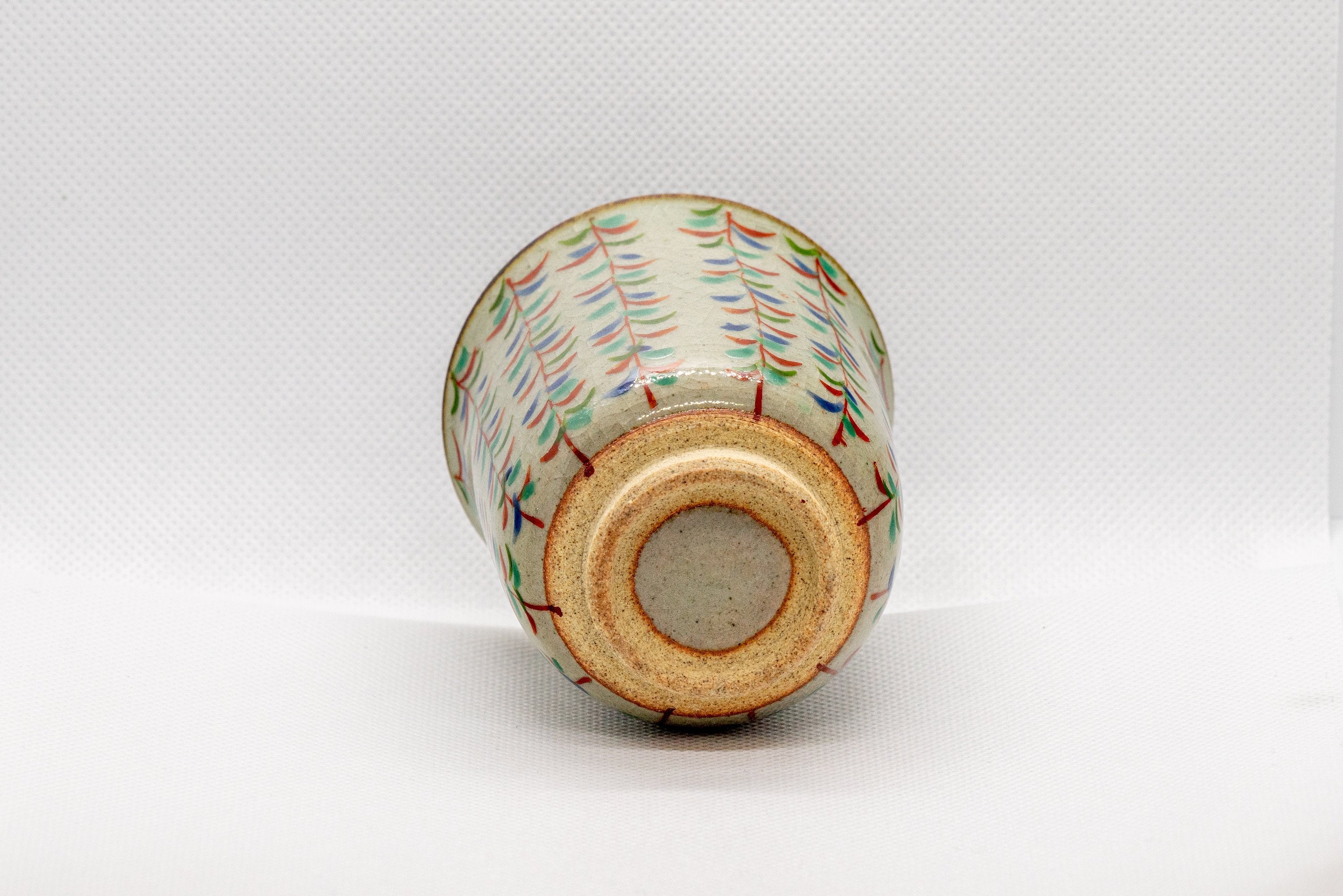 Tezumi Shibukusa-yaki Tsutsu-gata Yunomi Teacup - Thumbnail 4