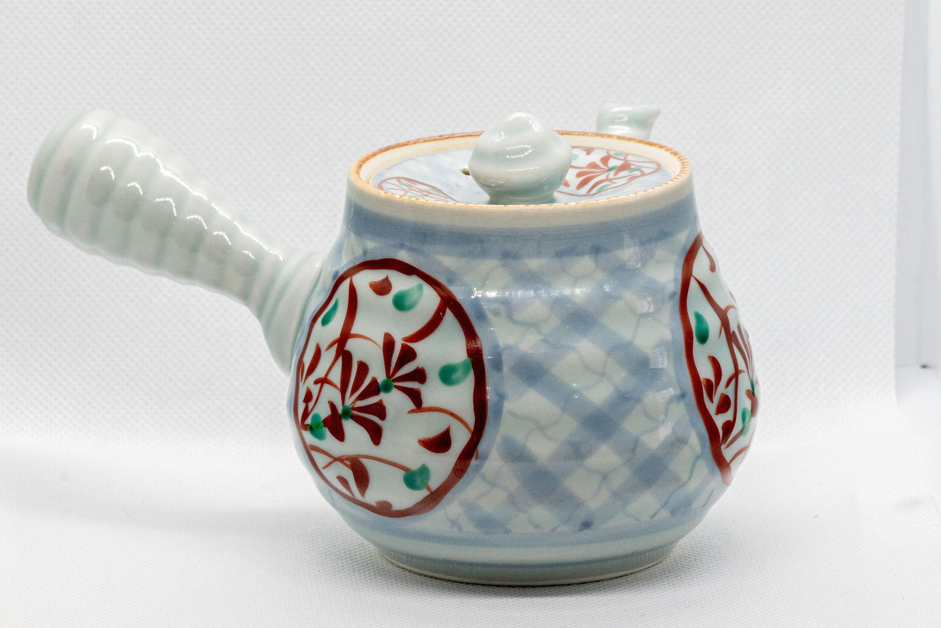 Japanese Kyusu - Sky Blue Arita-yaki - Porcelain Teapot - 375ml
